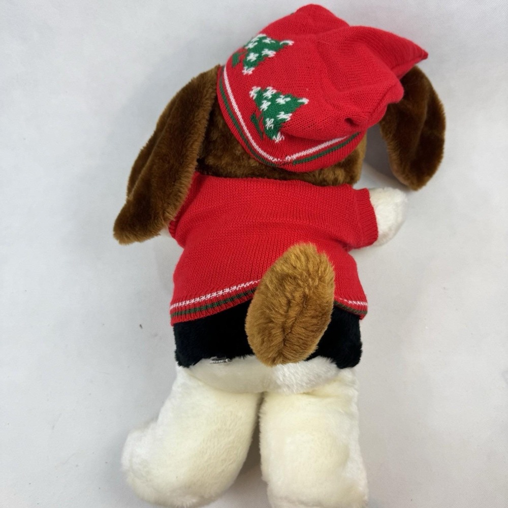 Vintage 1986 Commonwealth St. Bernard Plush Dog – 19" Brown & White - Picture 7 of 10